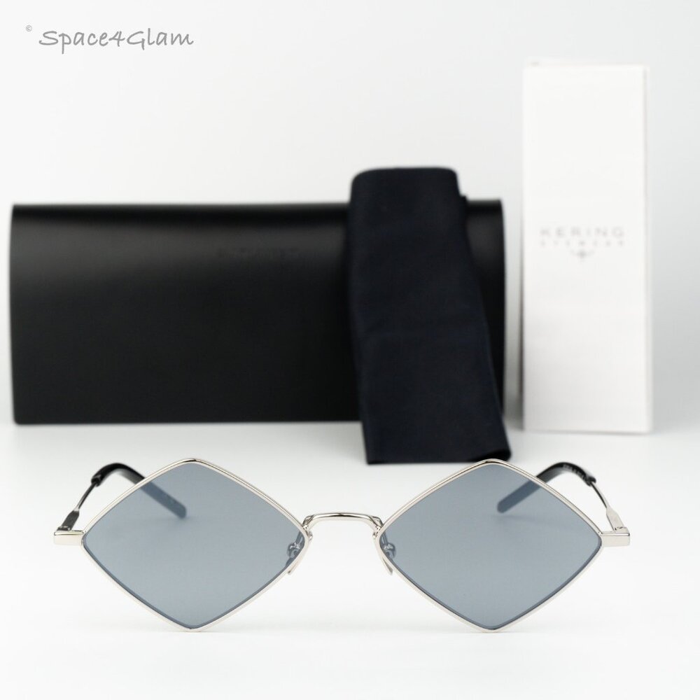 Saint Laurent Men Sunglasses Silver Flash SL302LISA 010 NEW AUTHENTIC